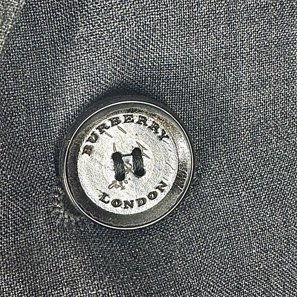 Burberry London Men’s Gray Wool Blazer 2-Button Size 42 US / 52 EU Classic Fit - Picture 5 of 13